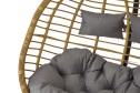 Кресло подвесное Siesta tubo цвет основания и каркаса чёрный, отделки грано