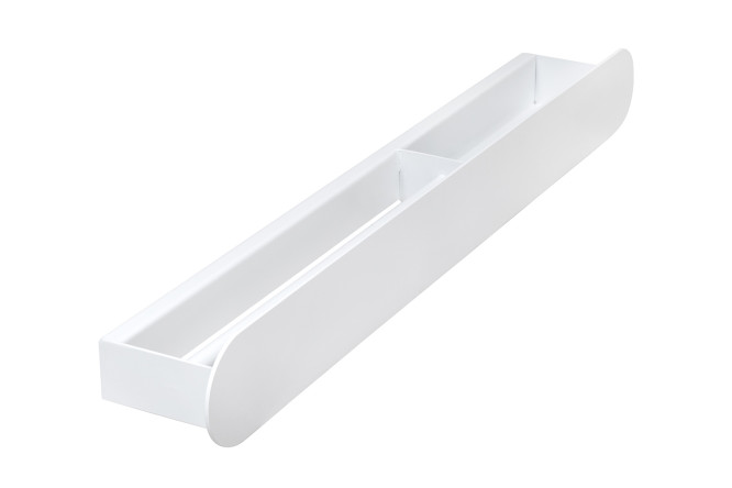 Изображение товара Полка для ванной комнаты Omega 71x10x8 см из стали белая