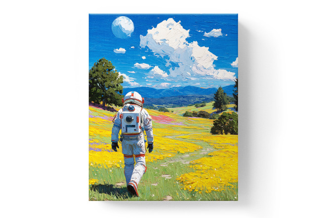 Изображение товара Канвас Космос 40х50 см для живописи и декора интерьера
