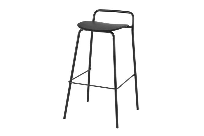 Изображение товара Барный стул Mantis 46.5x82x47 см черный стильный и прочный