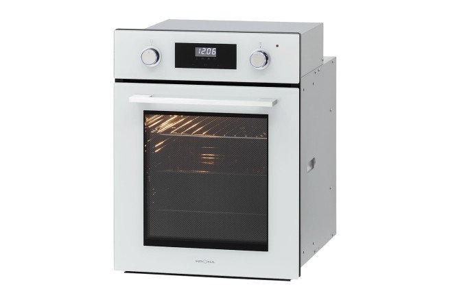 Изображение товара Электрический духовой шкаф KRONAsteel Sonata KROE080 45 WH G2, белый 44.7х59.4х57.1 см