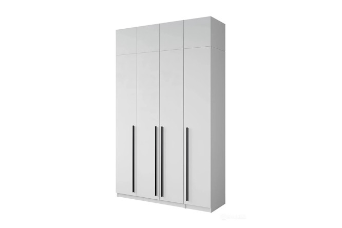 Изображение товара Шкаф София 4-дверный с антресолью белый практичная мебель для хранения