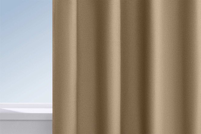 Изображение товара Штора HOFF Brenda 200х280 см, цвет кофейный, блэкаут, универсальная лента