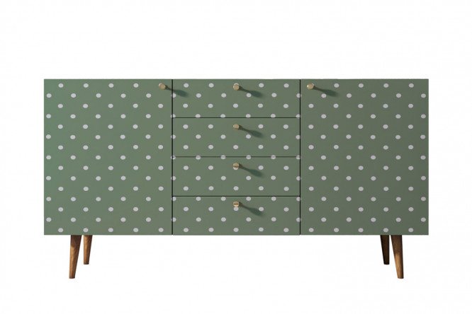 Изображение товара Комод Berber с принтом 160х70х40 см коричневый стильный современный дизайн