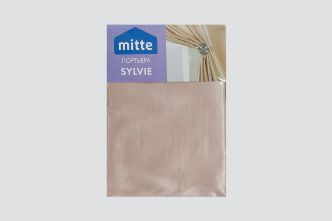 Фото 7 Штора MITTE Сильвия (Sylvie) 140х260 см, 1 шт., цвет бежевый