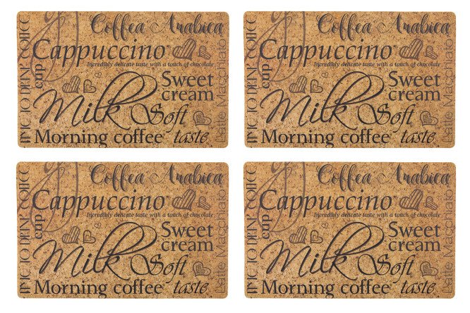 Изображение товара Набор салфеток Morning coffee 44х0.03х28.5 см в бежево-коричневых тонах