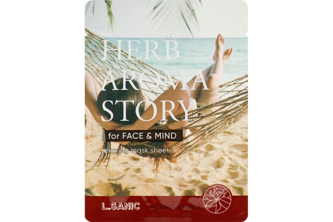 Изображение товара Маска тканевая Herb aroma story для лица уход за кожей увлажнение и питание