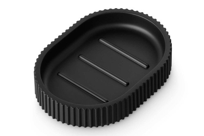 Изображение товара Мыльница EVIO Alagon из полирезина черная, 14,1х2,5х10,1 см