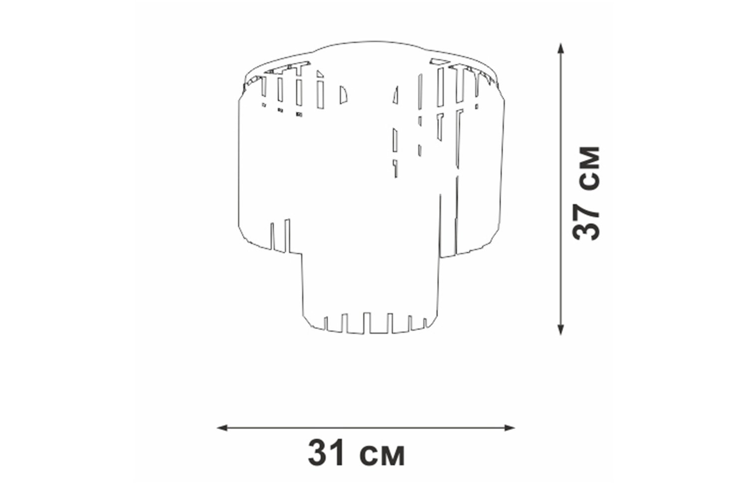 фото Люстра v5154-1/4pl vitaluce