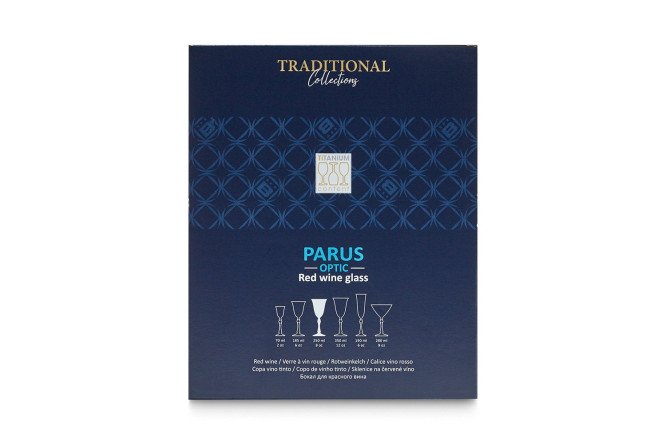 Фото 7 Набор бокалов CRYSTAL BOHEMIA Parus optic 250 мл, 6 шт., Стекло