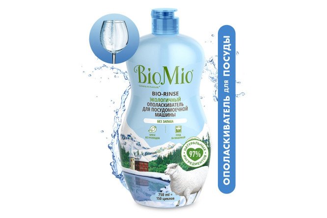 Изображение товара Ополаскиватель для посудомоечных машин BioMio BIO-RINSE 0,75 л без аромата