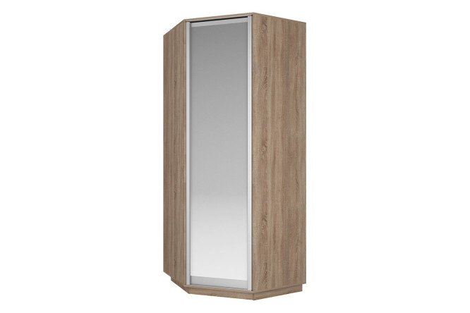 Изображение товара Угловой шкаф Slide с зеркалом 90х220х90 см стильное решение для интерьера