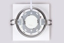 Светильник встраиваемый AMBRELLA LIGHT Techno Spot 1 м², 11.5x2.3x11.5 см, GX53