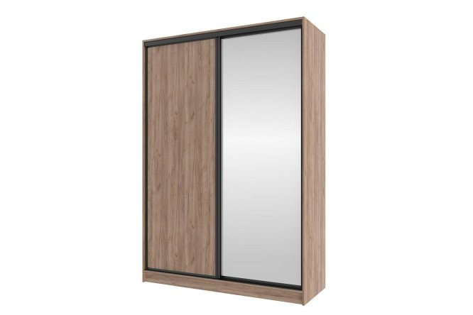 Изображение товара Шкаф-купе Home 160х229,5 см, дуб табачный Craft, с одним зеркалом