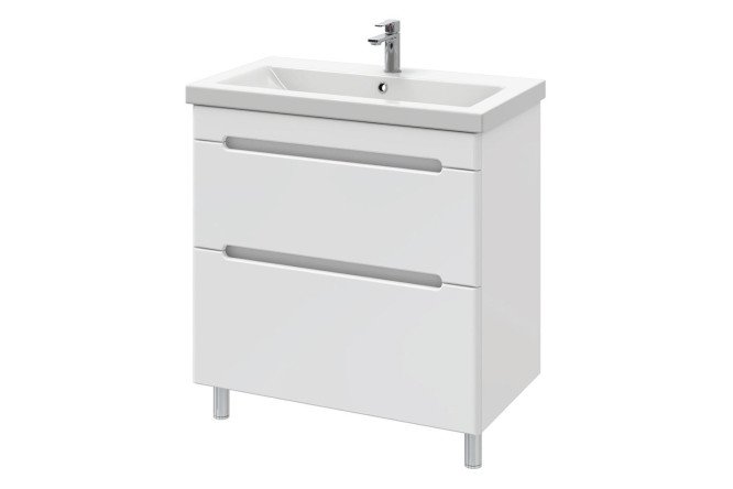 Изображение товара Тумба напольная Sanstar Адель 170.1-1.4.1.ККОМ белая с раковиной в комплекте