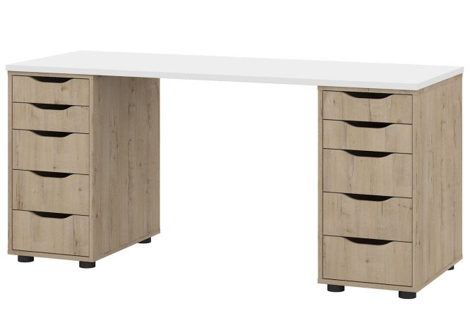 Изображение товара Письменный стол Alexys 140 с двумя тумбами для удобной работы