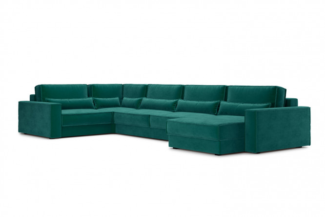 Изображение товара Модульный диван-кровать Морган с механизмом пантограф, размеры 441х87х241 см