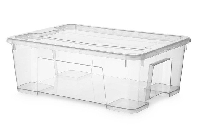 Изображение товара Контейнер с крышкой HOFF Basic для хранения вещей 39x14x28 см, 11 л
