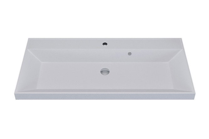 Изображение товара Раковина для ванной Classic Quartz полувстраиваемая 100х15х45 см