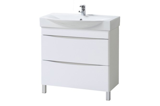 Изображение товара Тумба под умывальник АКВАЛЬ Верна АВ.85.10.20.Н 83 см белая