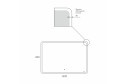 Зеркало с LED-подсветкой BOND Куб M39ZE-12080 120х80 см