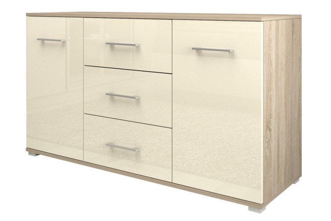 Изображение товара Комод Ваш День Silvia размер 130,5х73,6х42,9 см в слоновой кости глянец