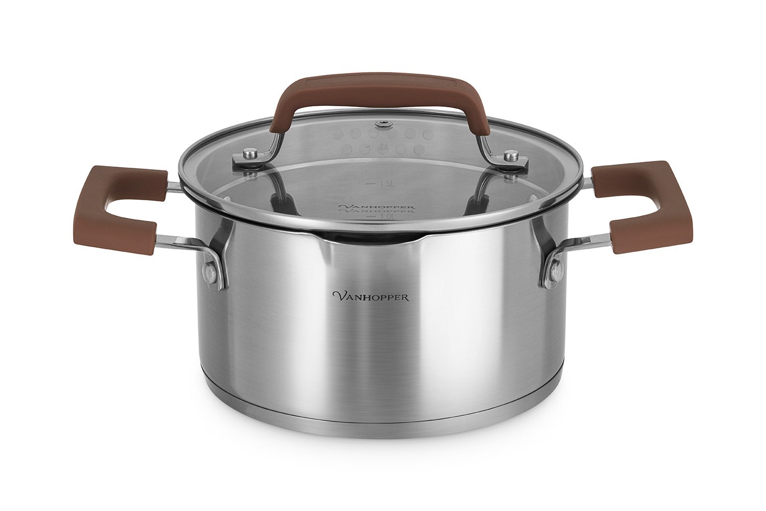 Кастрюля с крышкой VANHOPPER Elegant 2.4 л