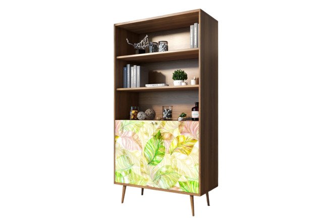 Изображение товара Стеллаж Berber из ЛДСП коричневого цвета 100х190х45 см