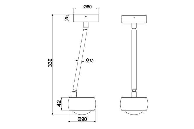 Светильник потолочный MAYTONI Ceiling & Wall Lens 5 кв.м., LED, 9 см
