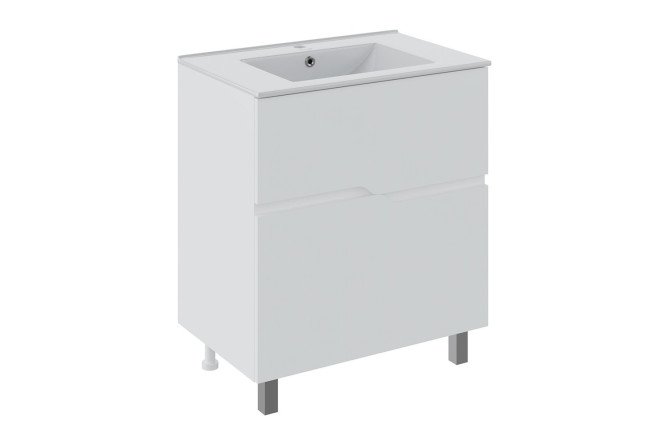 Изображение товара Тумба напольная RUNO Палермо 79.4 см белая МДФ современная мебель