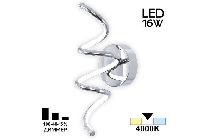 Светильник настенный CITILUX Джемини 4 кв.м, LED