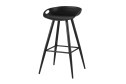Стул барный Stool Group Флэш 48х82х45 см, цвет сидушки чёрный, ножек чёрный