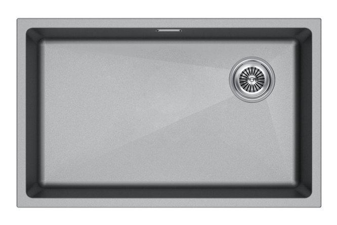 Изображение товара Мойка врезная PAULMARK Lumi 74UNI-SKEW IT-GRANIT LU74SK-GRM 74х44 см