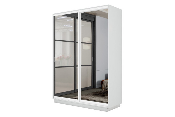 Изображение товара Шкаф-купе Slide-2 v.2 160×240×45 см белый снег/белый профиль Изображение товара Шкаф-купе Slide-2 v.2 160×240×45 см белый снег/белый профиль