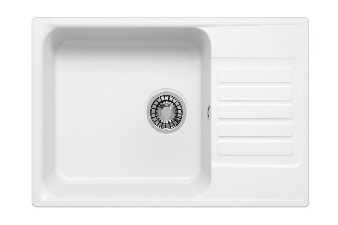 Изображение товара Кухонная врезная мойка UPD-400 74х48х20 см искусственный камень с крылом
