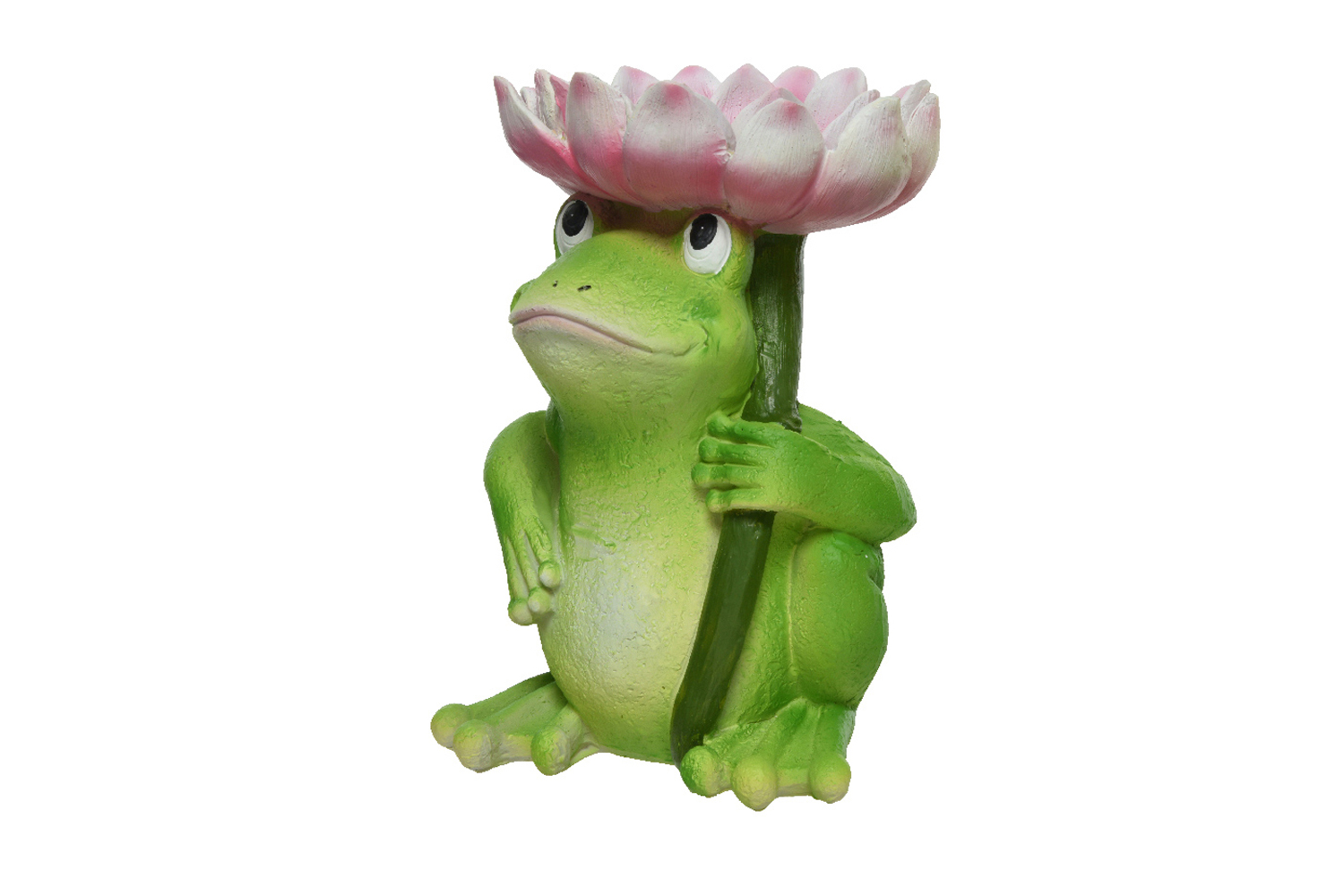 фото Декоративная фигурка лягушка с цветком hoff