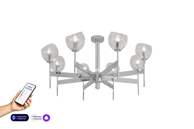 Изображение товара Потолочный светильник EUROSVET Arrista 14 кв.м. E14 76x51x76 см