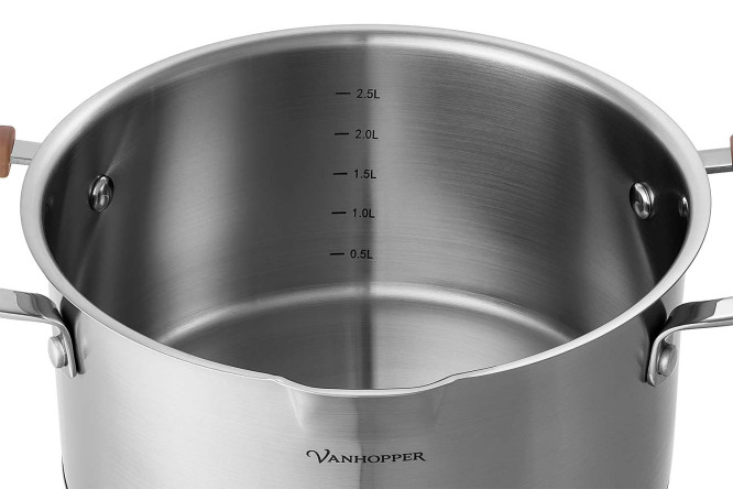 Фото 5 Кастрюля с крышкой VANHOPPER Elegant 3.2 л Фото 5 Кастрюля с крышкой VANHOPPER Elegant 3.2 л