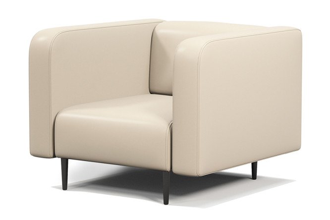 Изображение товара Кресло Акцент из искусственной кожи для комфортного отдыха