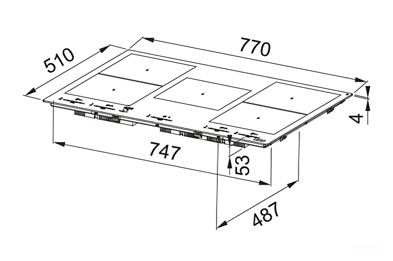 Индукционная варочная панель FRANKE FMY 805 I F KL BK 108.0704.932, чёрный 77 см