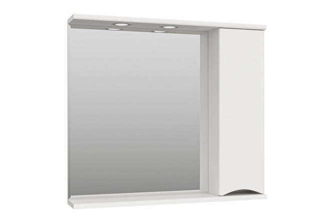 Изображение товара Зеркало-шкаф Элвис 85 с LED-подсветкой 83.2х74.2 см