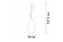 Люстра VITALUCE V4849-1/1S 3 кв.м., 18х83.5х18 см, E27