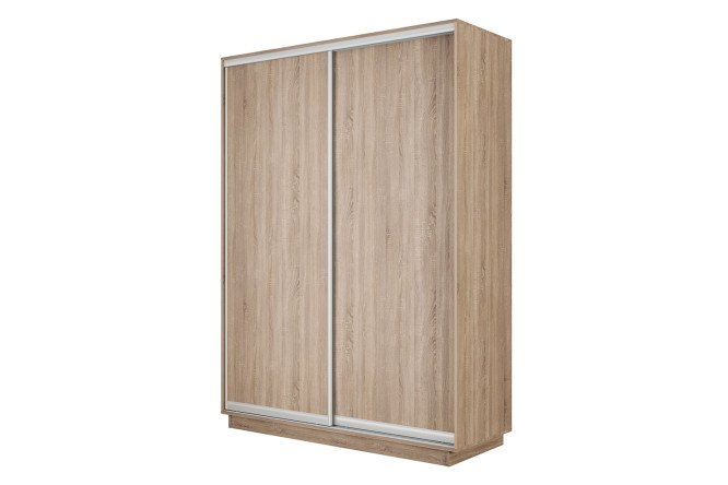 Изображение товара Шкаф-купе Slide-2 двухдверный 160х220х45 см сонома серебро