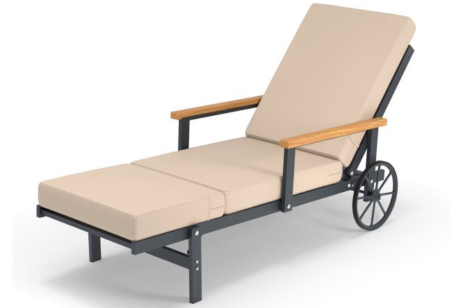 Изображение товара Стильный шезлонг Scandi для отдыха и интерьера 71х70х193,4 см