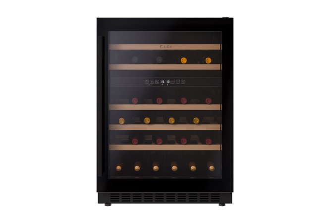 Винный шкаф LEX LWD6046BL dual zone, чёрный цвет чёрный