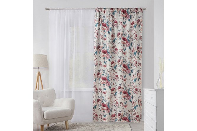 Изображение товара Штора MICASA Vortagfly 150х280 см белая розовая голубая легкая стильная