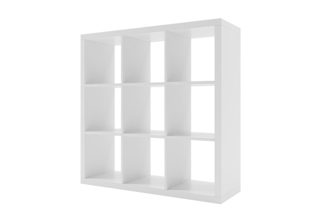 Изображение товара Стеллаж Como белый 109,8х109,8х28 см из тамбурат