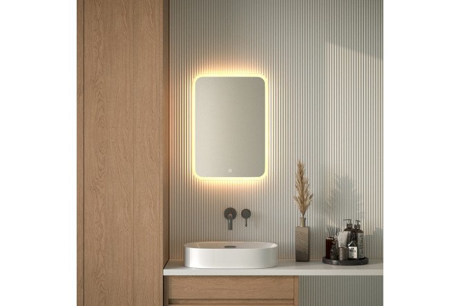 Зеркало с подсветкой DEFESTO Lume DF 3814S с матированием 50х70 см
