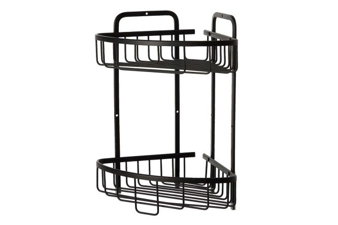 Изображение товара Полка угловая двухъярусная BERKRAFT 72802 30x36x22 см