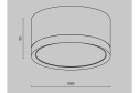 Светильник потолочный Ceiling & Wall Hoop 8.5x5x8.5 см, GX53